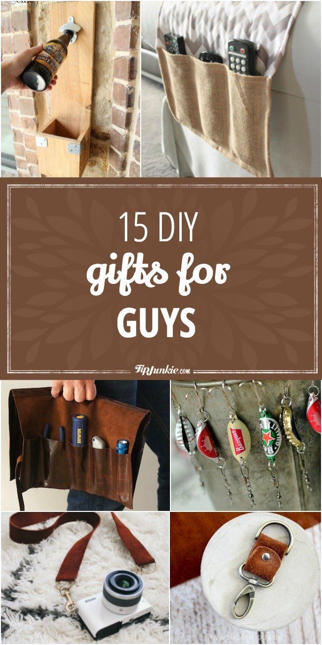 15 DIY Gifts for Guys - 15 DIY Gifts for Guys -   16 diy Crafts for men ideas