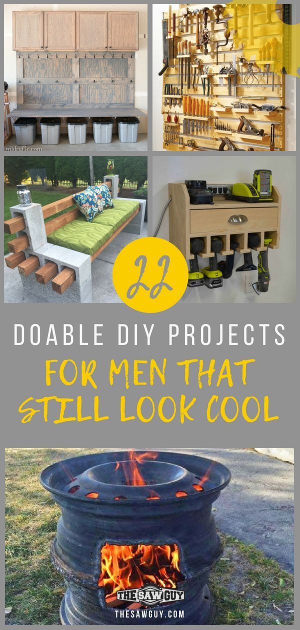 22 Doable DIY Projects for Men That Still Look Cool - The Saw Guy - 22 Doable DIY Projects for Men That Still Look Cool - The Saw Guy -   16 diy Crafts for men ideas