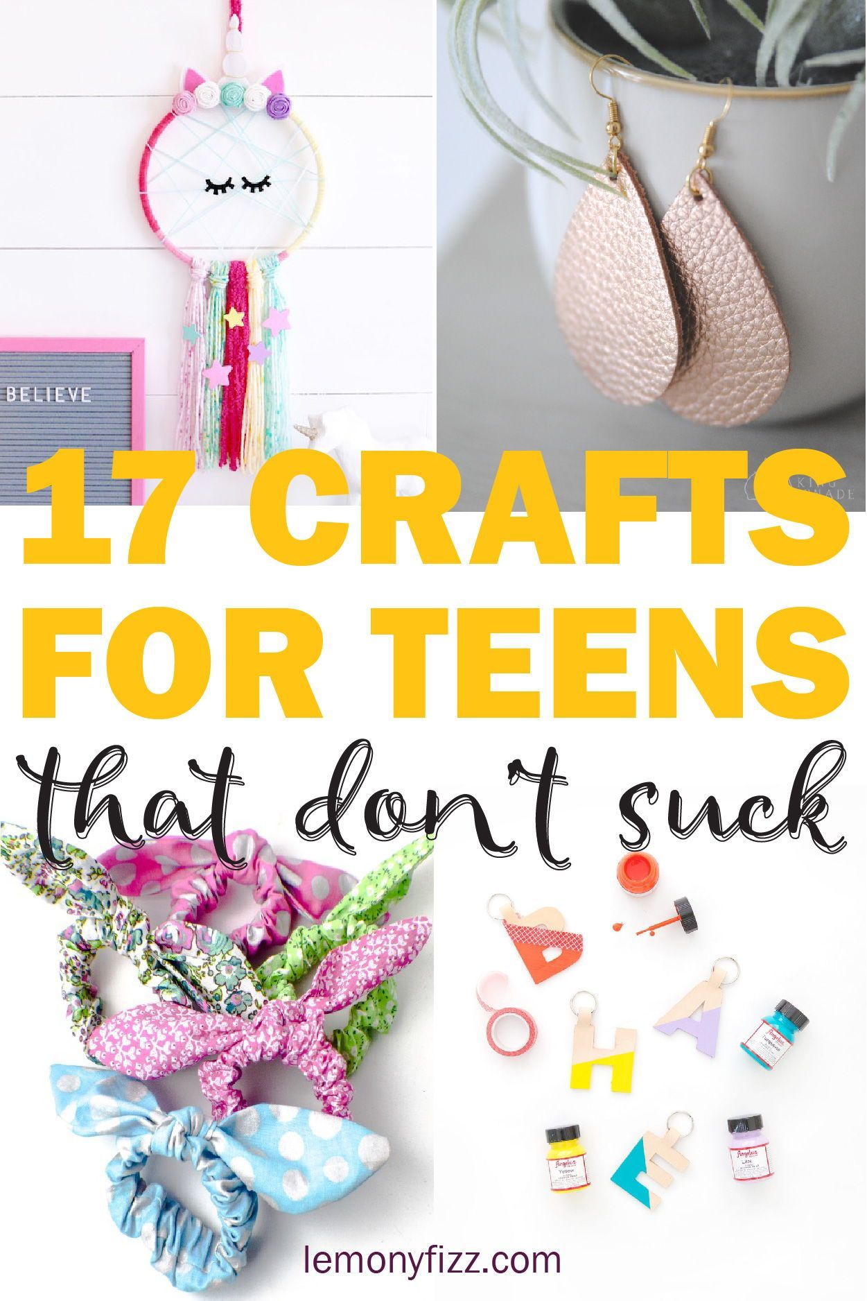 17 Teen Crafts that Don't Suck - 17 Teen Crafts that Don't Suck -   16 diy Crafts for tweens ideas