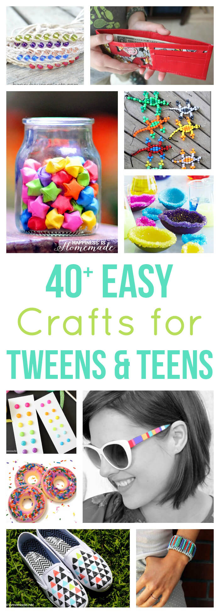 40+ Easy Crafts for Teens & Tweens - Happiness is Homemade - 40+ Easy Crafts for Teens & Tweens - Happiness is Homemade -   16 diy Crafts for tweens ideas