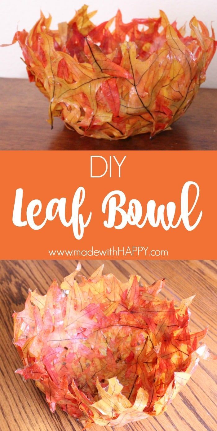 Leaf Bowl {DIY} - Leaf Bowl {DIY} -   16 diy Kids autumn ideas