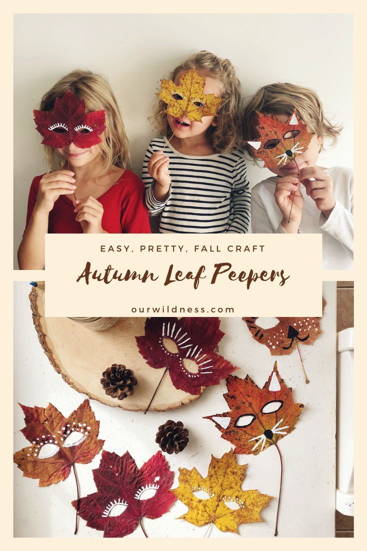 Autumn Leaf Peepers - Autumn Leaf Peepers -   16 diy Kids autumn ideas