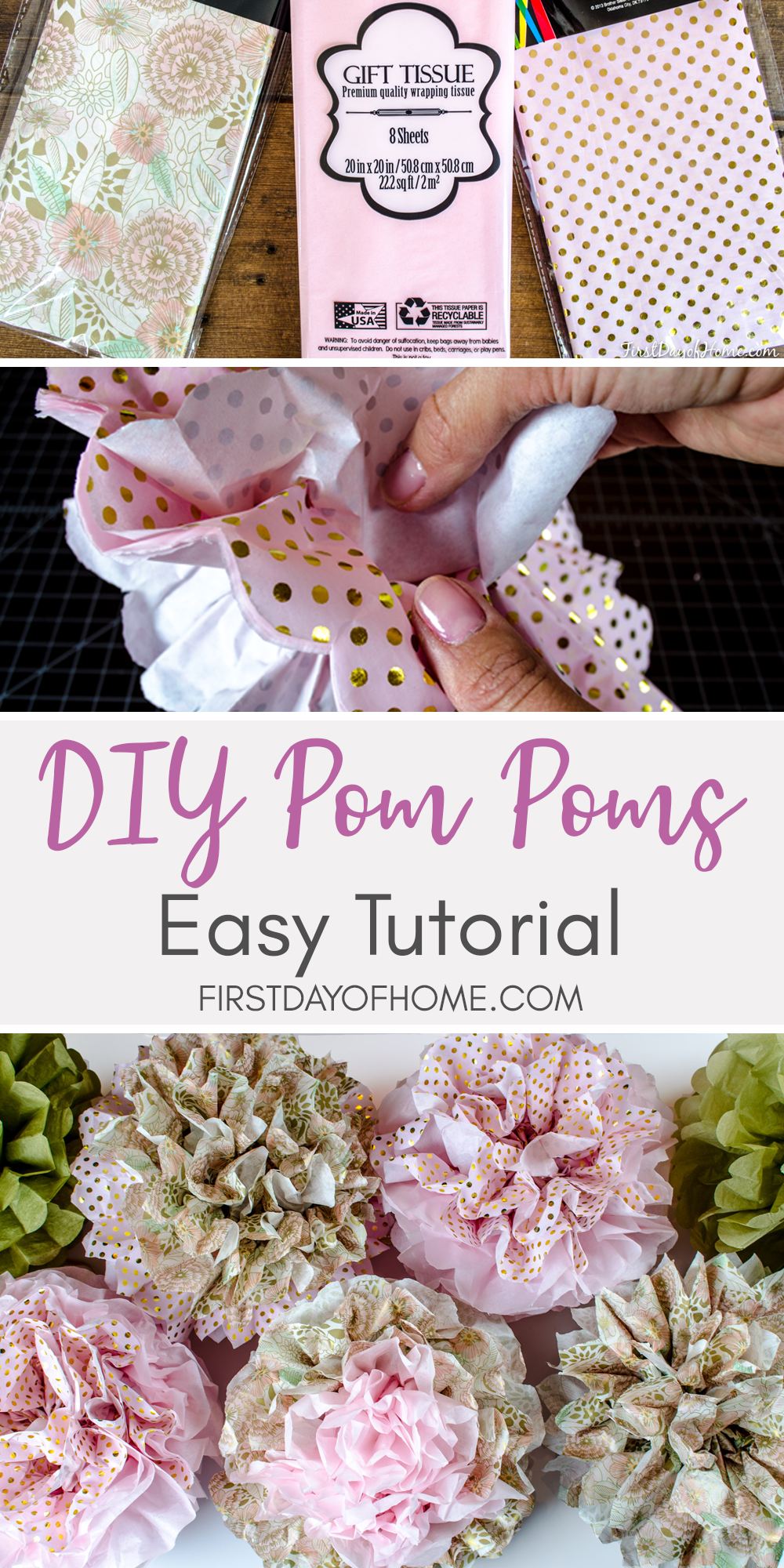 DIY Tissue Paper Pom Poms - DIY Tissue Paper Pom Poms -   16 diy Paper pom poms ideas