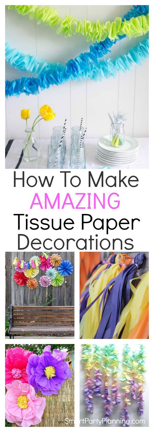 How To Make Amazing Tissue Paper Decorations - How To Make Amazing Tissue Paper Decorations -   16 diy Paper pom poms ideas