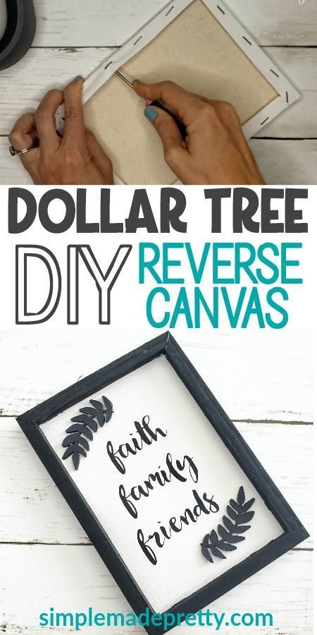 DIY Reverse Canvas Dollar Tree Sign - DIY Reverse Canvas Dollar Tree Sign -   16 diy Projects paint ideas