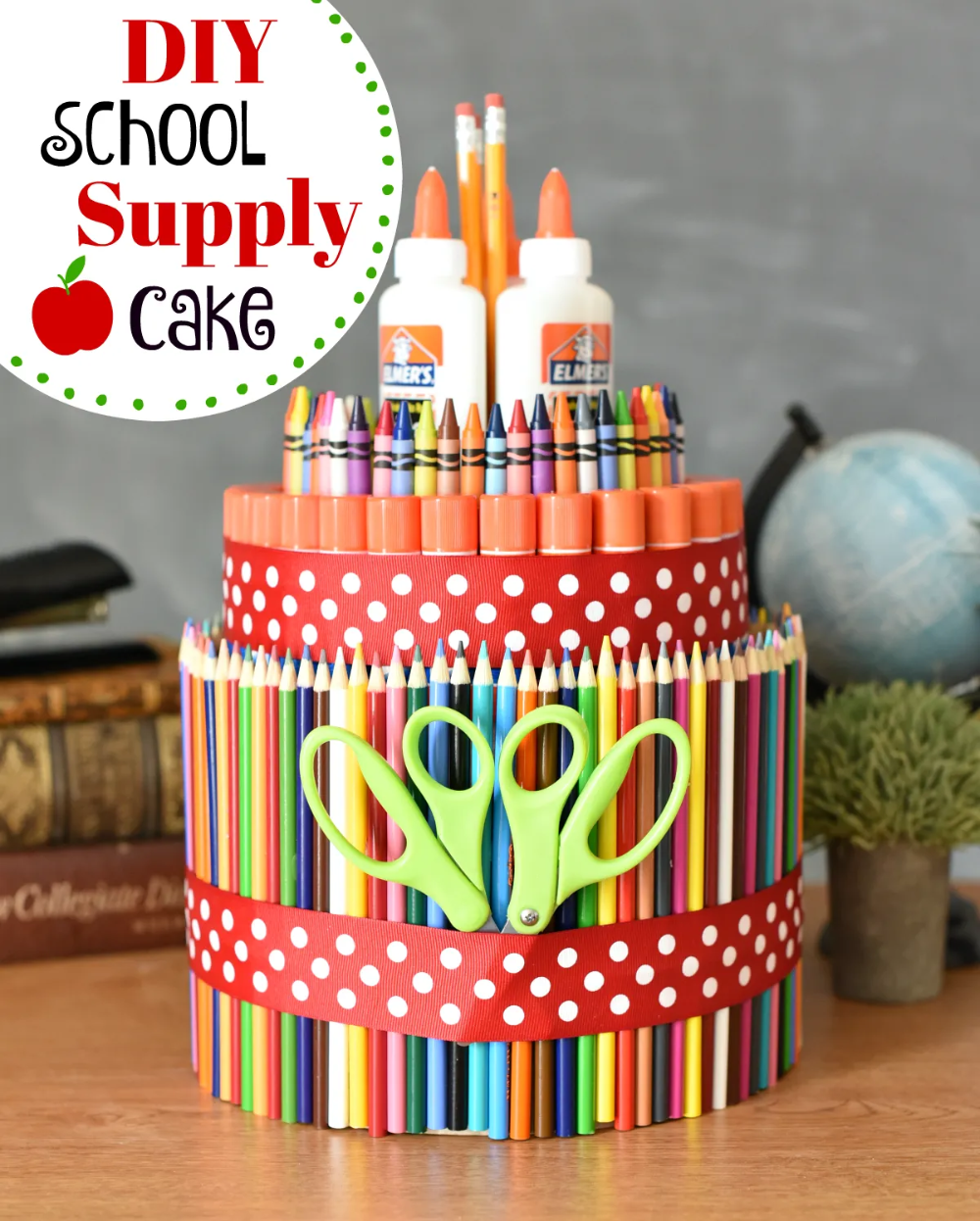 Simple DIY School Supply Cake - Simple DIY School Supply Cake -   16 diy School Supplies cake ideas