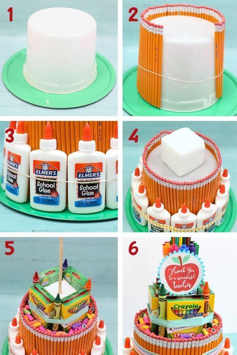 School Supply Cake Tutorial - The Craft Patch - School Supply Cake Tutorial - The Craft Patch -   16 diy School Supplies cake ideas
