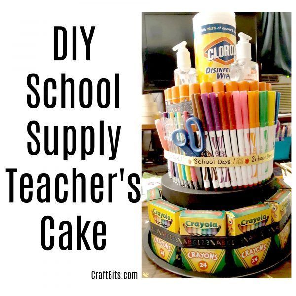 DIY Teachers School Supply Cake - DIY Teachers School Supply Cake -   16 diy School Supplies cake ideas
