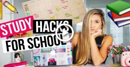 DIY STUDY HACKS FOR SCHOOL: Organization & Homework Tips! | LaurDIY - DIY STUDY HACKS FOR SCHOOL: Organization & Homework Tips! | LaurDIY -   16 diy School Supplies laurdiy ideas