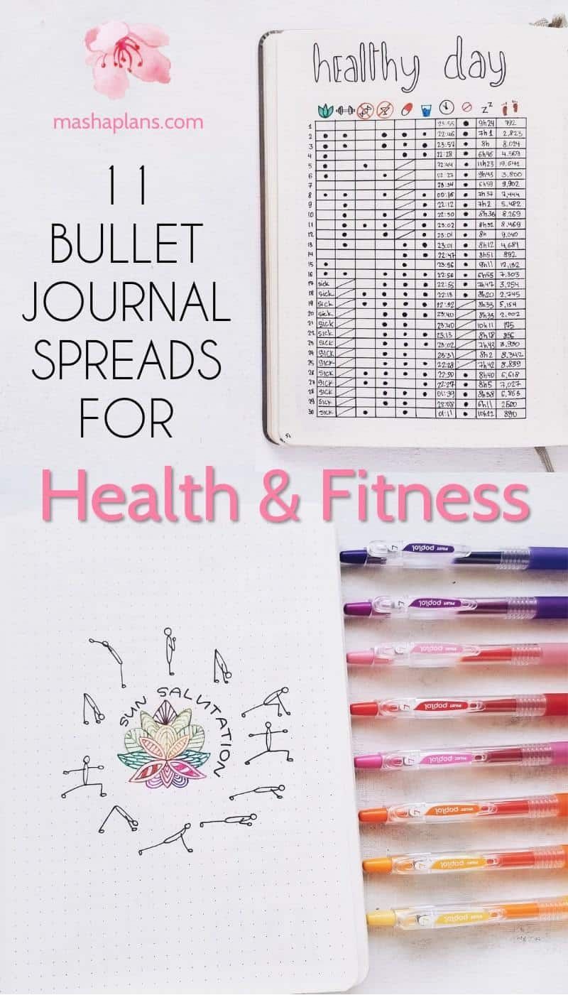 16 fitness Journal digital ideas