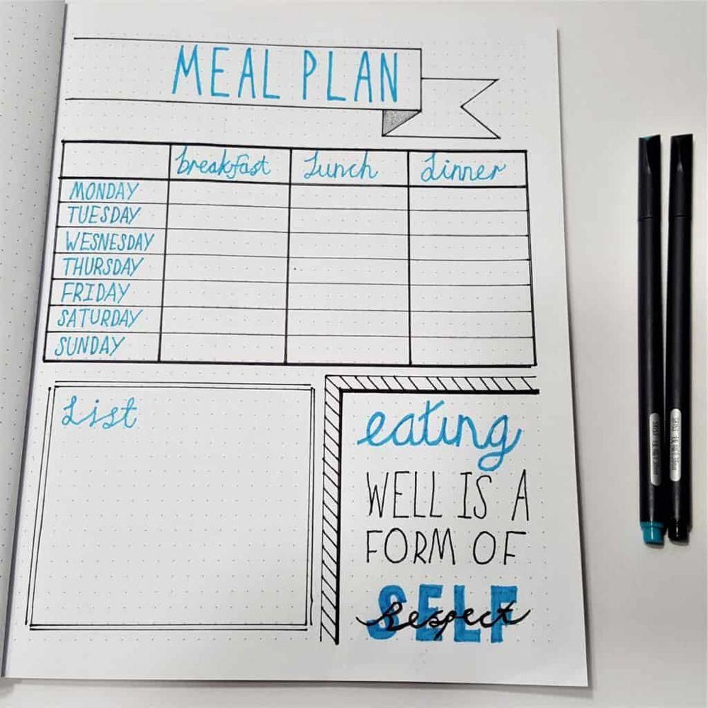 16 fitness Journal food log ideas
