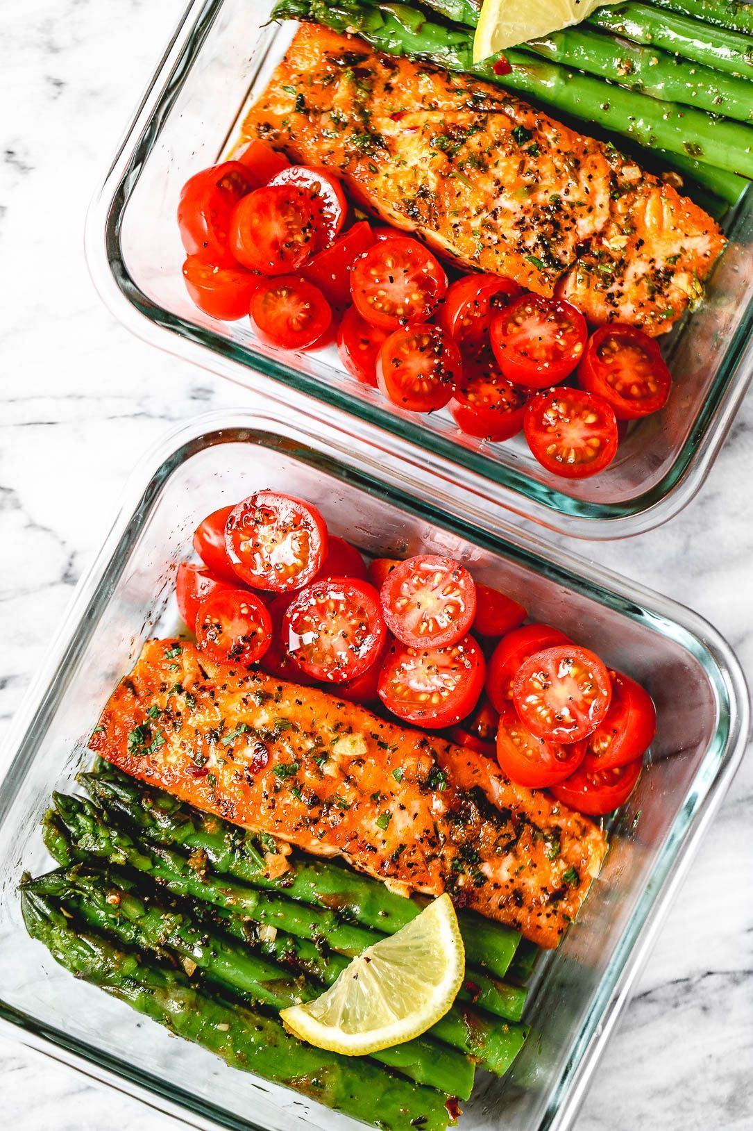 15-Minute Meal-Prep Salmon and Asparagus in Garlic Lemon Butter Sauce - 15-Minute Meal-Prep Salmon and Asparagus in Garlic Lemon Butter Sauce -   16 fitness Meals healthy ideas
