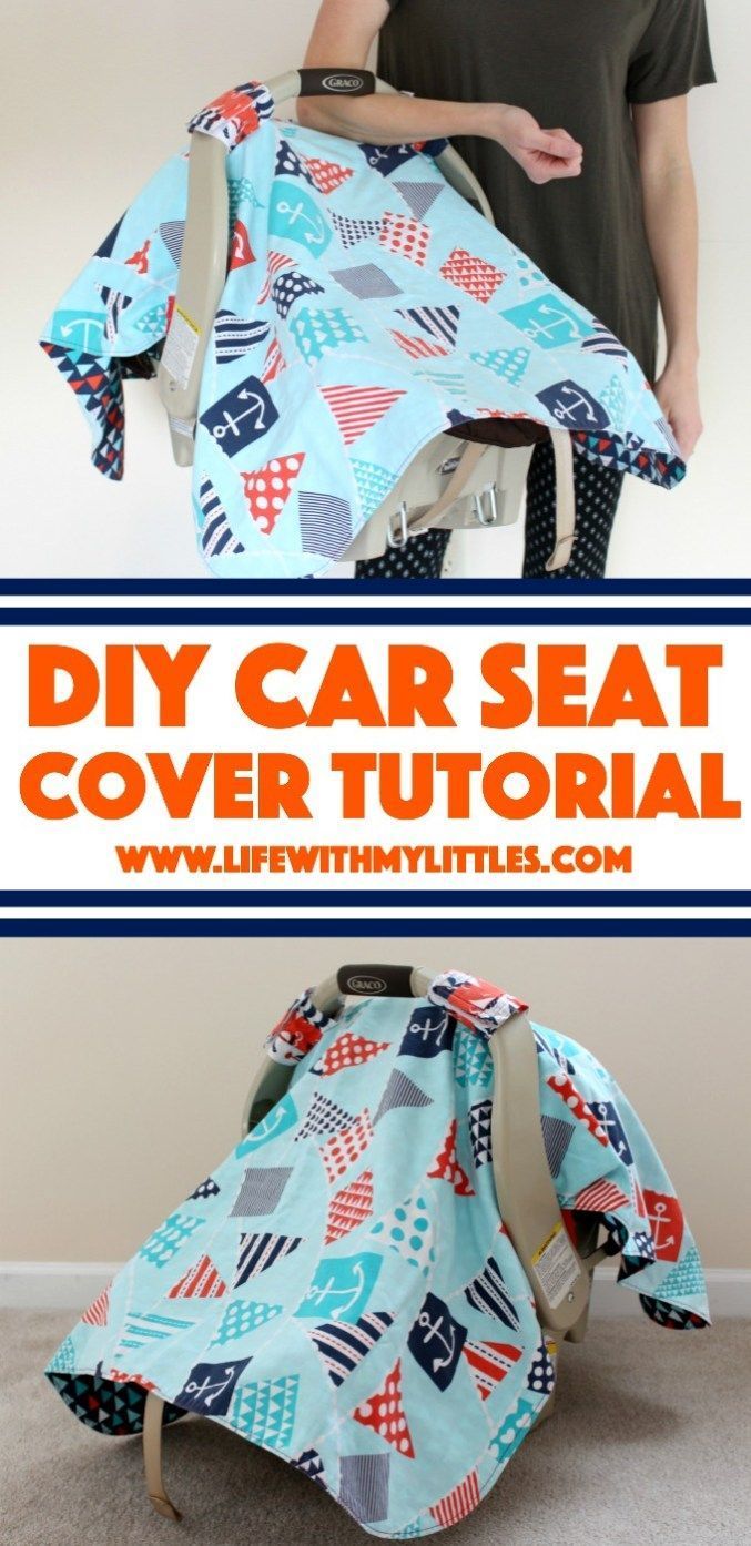 Car Seat Cover Tutorial - Life With My Littles - Car Seat Cover Tutorial - Life With My Littles -   17 diy Baby sewing ideas