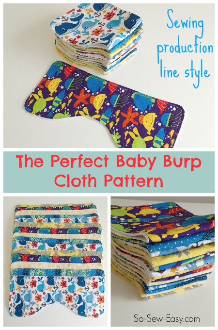 The Perfect Baby Burp Cloth Pattern - So Sew Easy - The Perfect Baby Burp Cloth Pattern - So Sew Easy -   17 diy Baby sewing ideas
