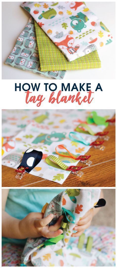 How to Make a Tag Blanket - How to Make a Tag Blanket -   17 diy Baby sewing ideas