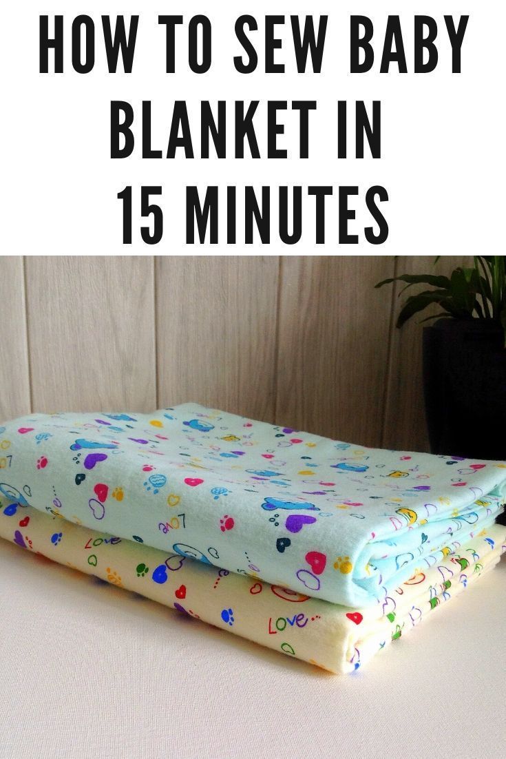 How to Sew Baby Blanket in 15 Minutes - How to Sew Baby Blanket in 15 Minutes -   17 diy Baby sewing ideas