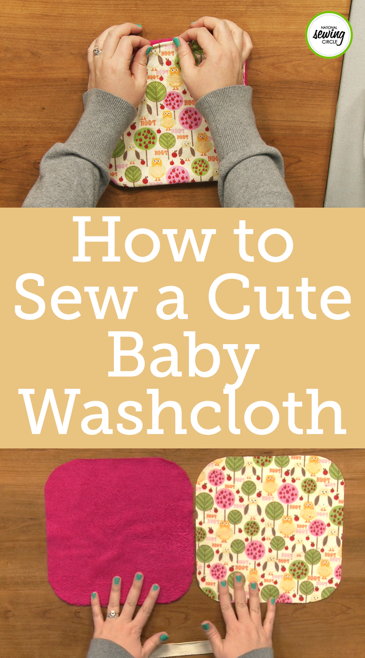 How to Sew a Cute Baby Washcloth - How to Sew a Cute Baby Washcloth -   17 diy Baby sewing ideas