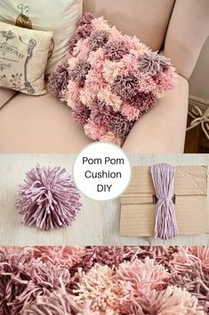 Pom Pom cushion DIY - Dainty Dress Diaries - Pom Pom cushion DIY - Dainty Dress Diaries -   17 diy Decorations cojines ideas