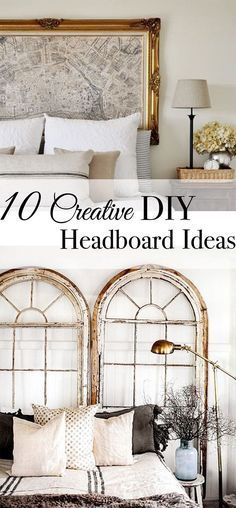 10 CREATIVE DIY HEADBOARD IDEAS - Tuft & Trim - 10 CREATIVE DIY HEADBOARD IDEAS - Tuft & Trim -   diy Headboard vintage