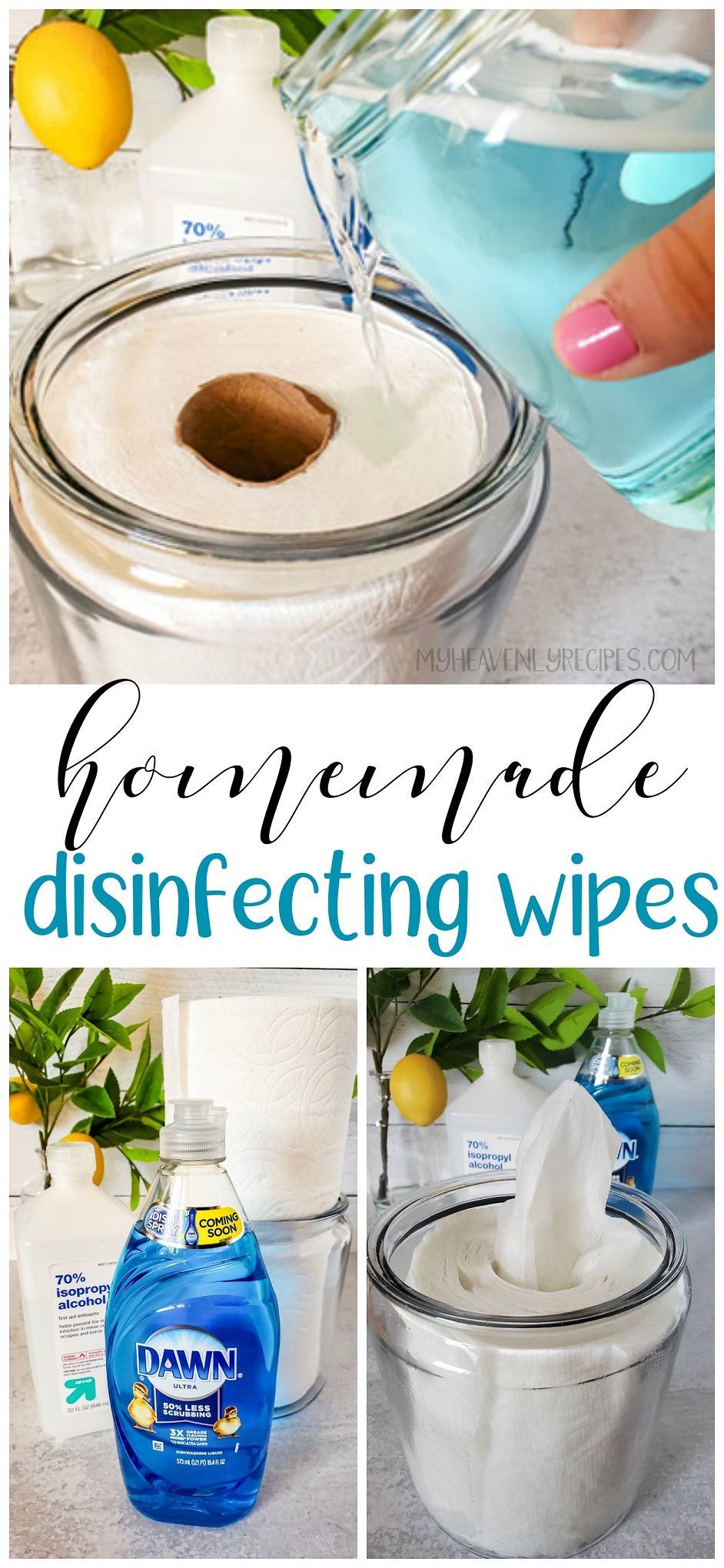 Homemade Disinfecting Wipes Recipe - Homemade Disinfecting Wipes Recipe -   17 diy House hacks ideas