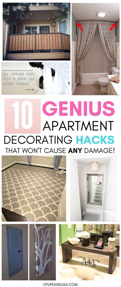 10 Incredibly Genius Apartment Decorating Hacks for Renters | Of Life + Lisa - 10 Incredibly Genius Apartment Decorating Hacks for Renters | Of Life + Lisa -   17 diy House hacks ideas