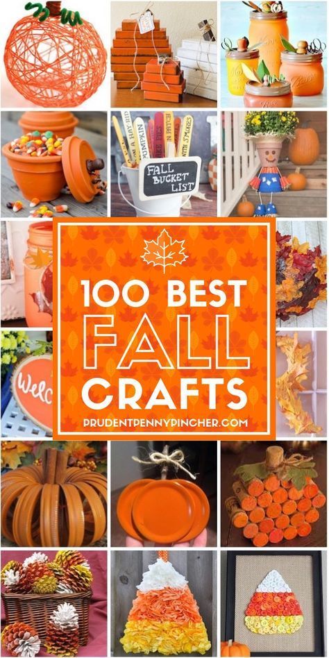 100 Best Fall Crafts for Adults - 100 Best Fall Crafts for Adults -   17 diy Kids fall ideas