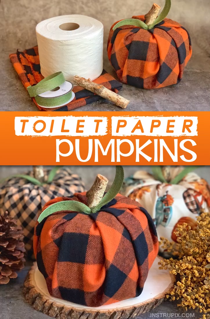 Easy Fall Craft Idea For The Home: Toilet Paper Pumpkins - Easy Fall Craft Idea For The Home: Toilet Paper Pumpkins -   17 diy Kids fall ideas