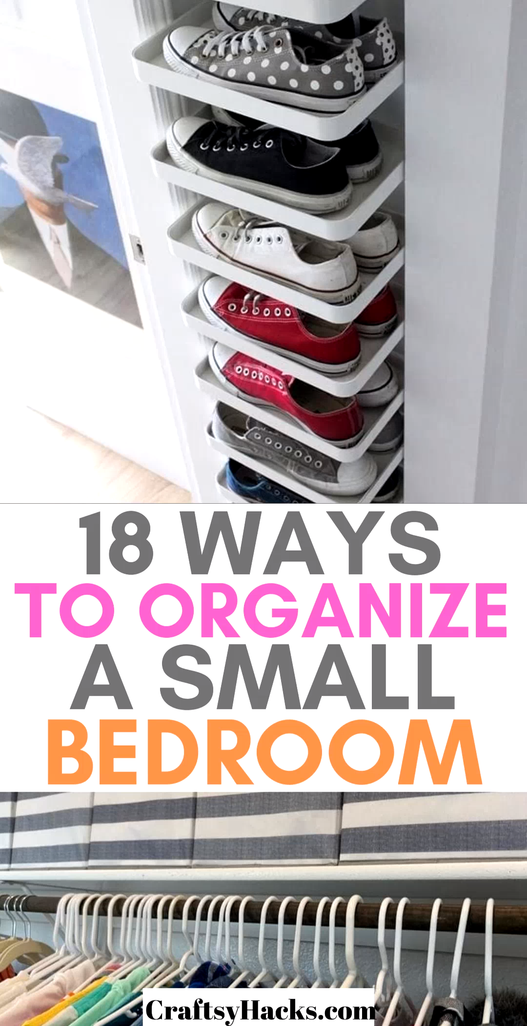 18 Ways to Organize a Small Bedroom - 18 Ways to Organize a Small Bedroom -   17 diy Organization chambre ideas