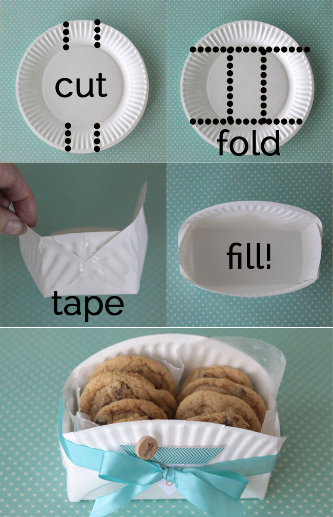easy DIY cookie basket made from a paper plate - It's Always Autumn - easy DIY cookie basket made from a paper plate - It's Always Autumn -   17 diy Paper basket ideas