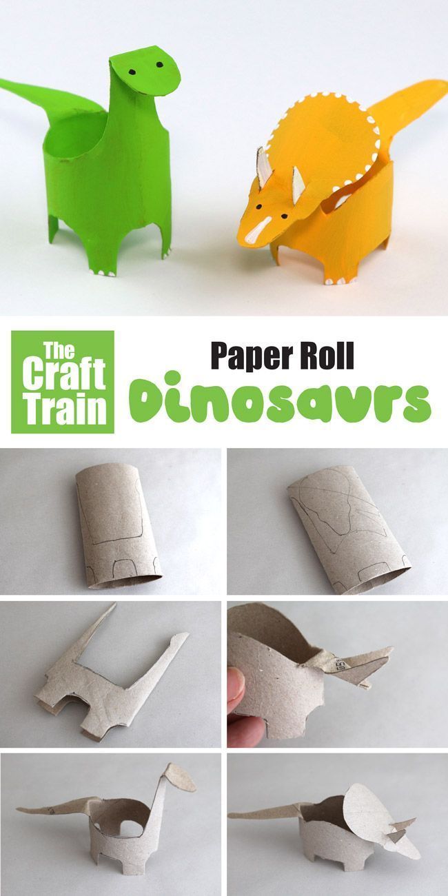 Toilet Roll Dinosaurs | The Craft Train - Toilet Roll Dinosaurs | The Craft Train -   17 diy Paper crafts ideas