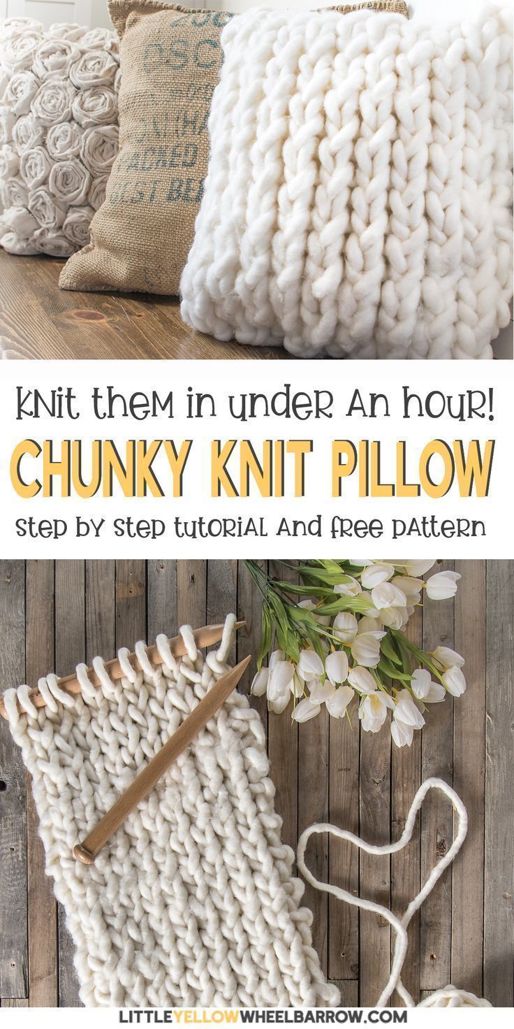 Easy Knit Pillow Cover Tutorial - Easy Knit Pillow Cover Tutorial -   17 diy Pillows decorative ideas