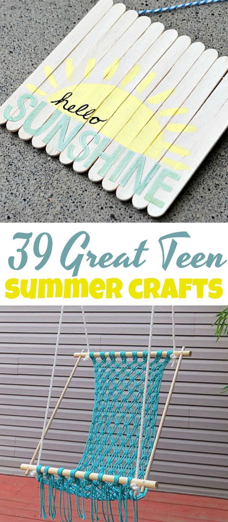 39 Great Teen Summer Crafts - A Little Craft In Your Day - 39 Great Teen Summer Crafts - A Little Craft In Your Day -   17 diy Projects for summer ideas