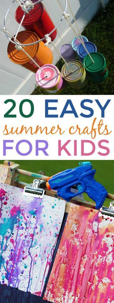 20 Easy Summer Crafts for Kids - A Little Craft In Your Day - 20 Easy Summer Crafts for Kids - A Little Craft In Your Day -   17 diy Projects for summer ideas