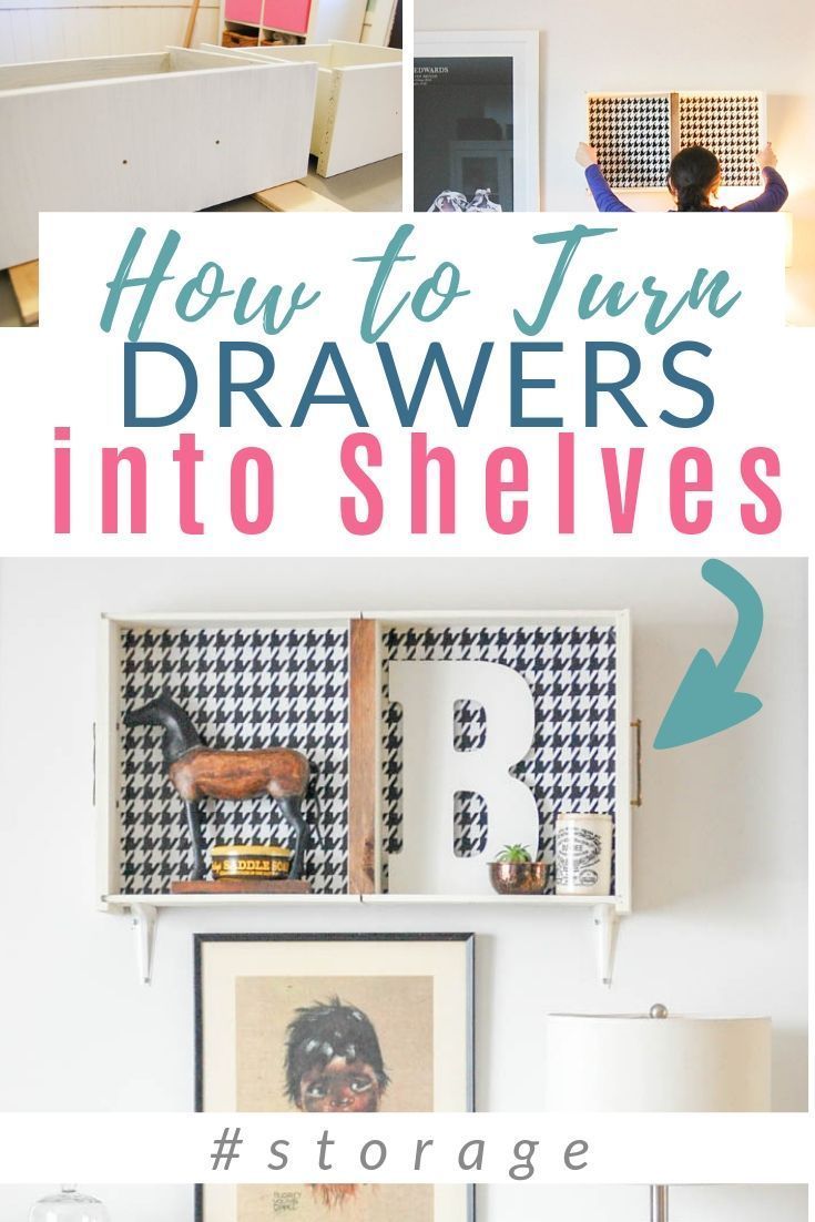DIY Floating Drawer Wall Shelves - DIY Floating Drawer Wall Shelves -   17 diy Shelves upcycle ideas