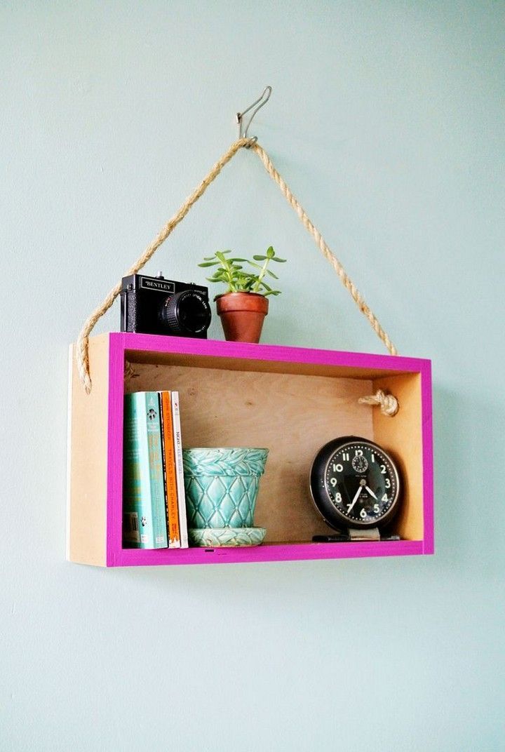 10 Best Diy Hanging Shelves Design Ideas - House & Living - 10 Best Diy Hanging Shelves Design Ideas - House & Living -   17 diy Shelves upcycle ideas