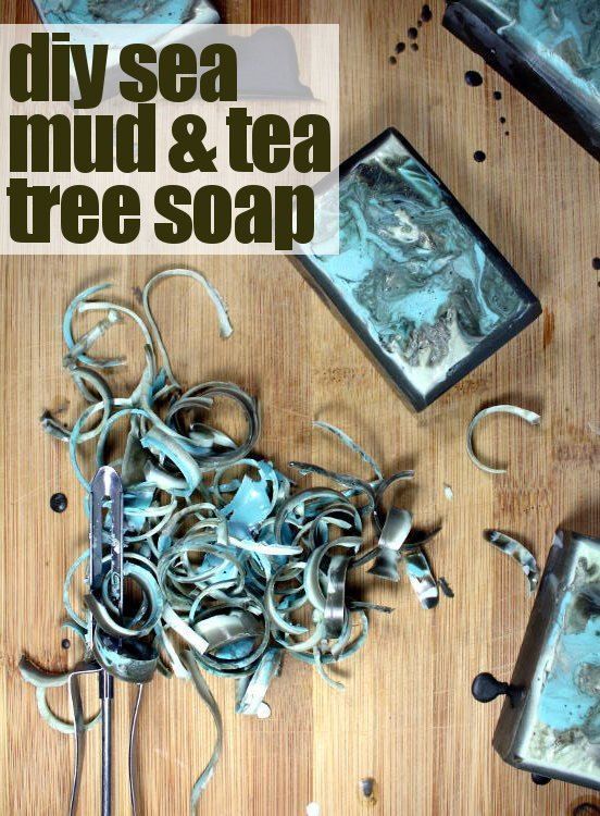 DIY Sea Mud & Tea Tree Soap - DIY Sea Mud & Tea Tree Soap -   17 diy Soap gemstone ideas