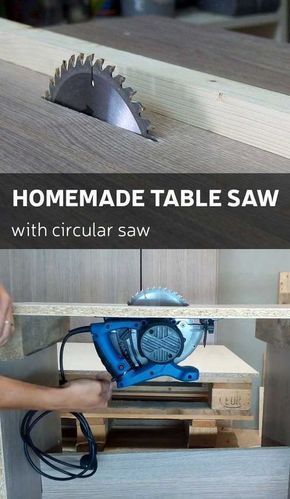 How to Make a Homemade Table Saw With Circular Saw - How to Make a Homemade Table Saw With Circular Saw -   diy Table saw