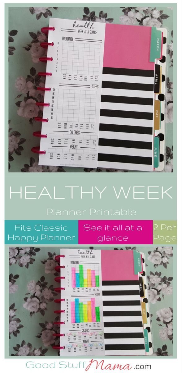 Healthy Planner Printable - Free Download - Goodstuff Mama - Healthy Planner Printable - Free Download - Goodstuff Mama -   17 fitness Planner gratuit ideas