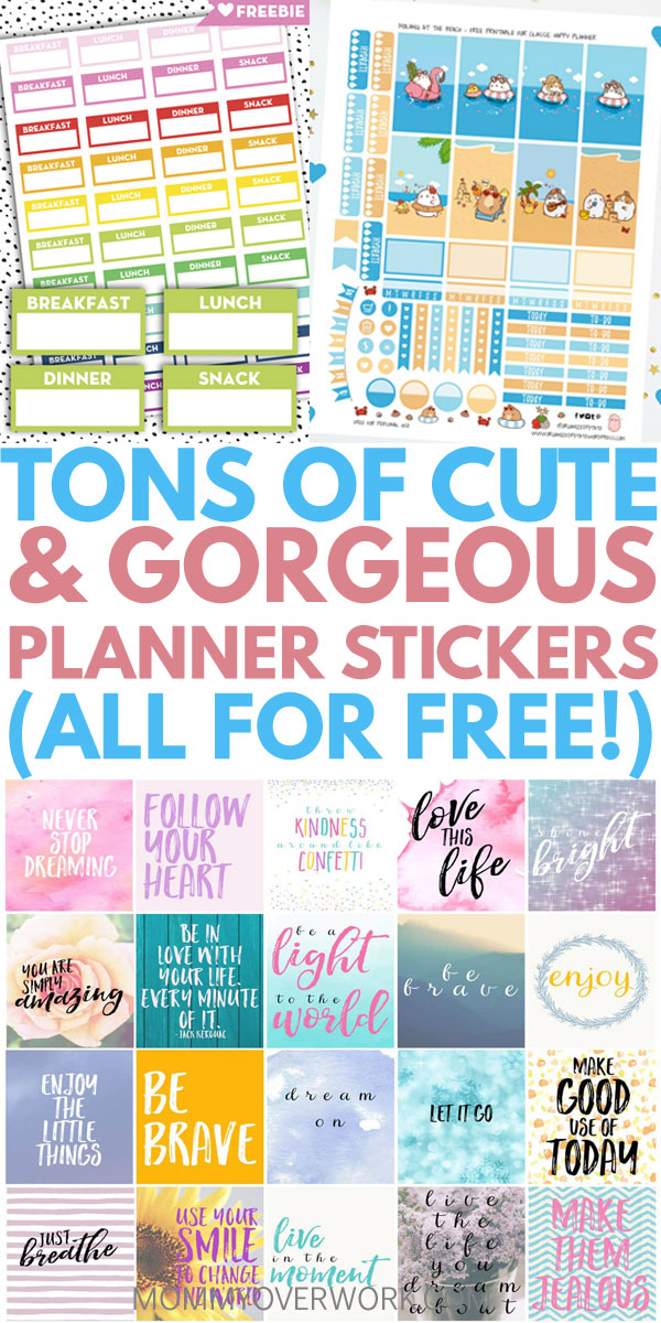 Free Planner Stickers GALORE! Cute & Functional Printables [Instant Download] - Free Planner Stickers GALORE! Cute & Functional Printables [Instant Download] -   17 fitness Planner gratuit ideas