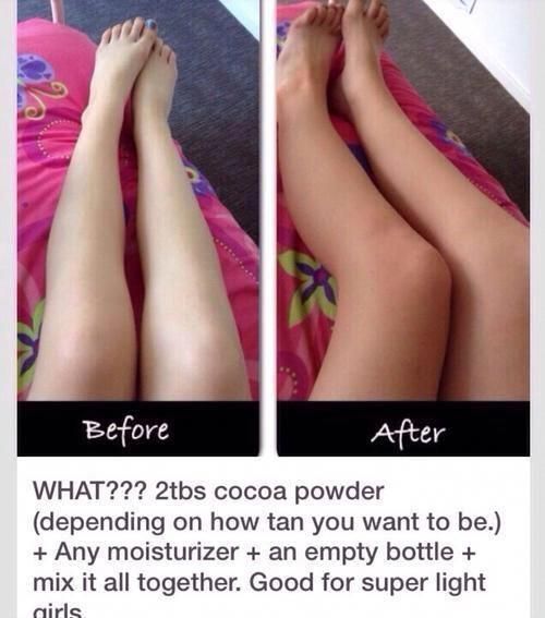 DIY Homemade Cocoa Powder Tan - DIY Homemade Cocoa Powder Tan -   17 how to get beauty Skin ideas