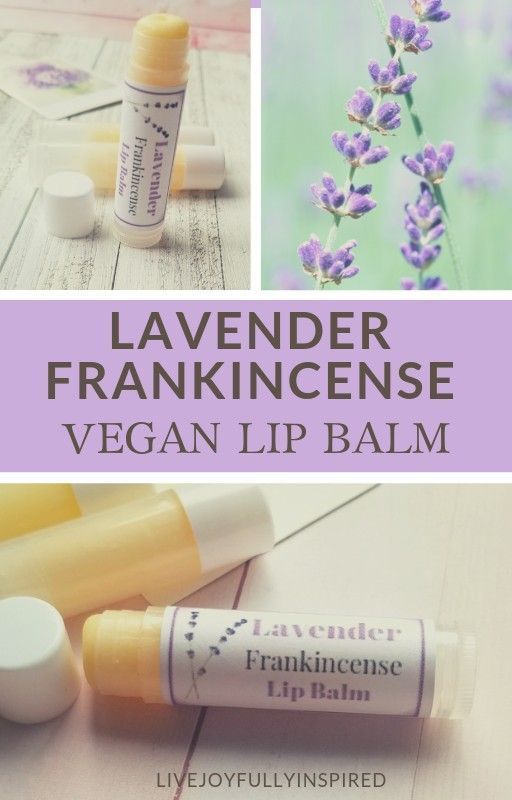 Lavender Frankincense Vegan Lip Balm - Lavender Frankincense Vegan Lip Balm -   18 beauty Lips diy ideas