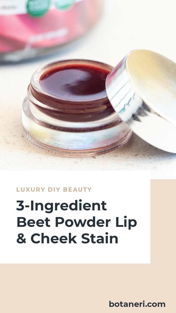 3-Ingredient DIY Beet Powder Lip & Cheek Stain - 3-Ingredient DIY Beet Powder Lip & Cheek Stain -   18 beauty Lips diy ideas