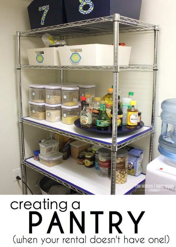 16 Projects to Organize a Rental Kitchen | The Homes I Have Made - 16 Projects to Organize a Rental Kitchen | The Homes I Have Made -   18 diy Apartment pantry ideas