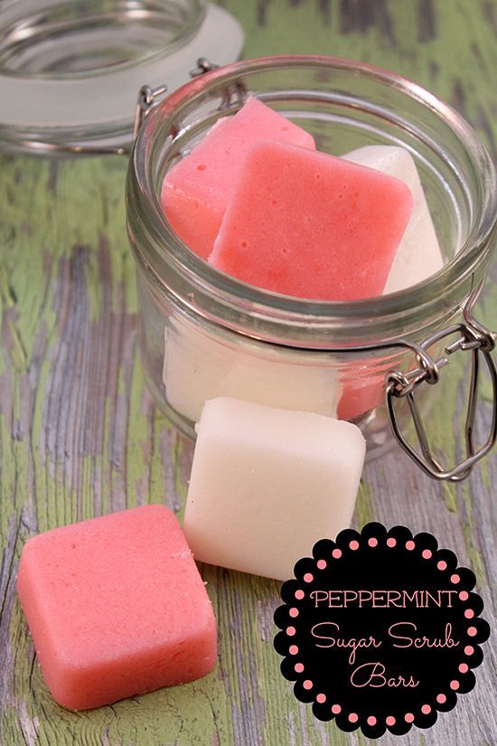 DIY Peppermint Sugar Scrub Bars - DIY Peppermint Sugar Scrub Bars -   18 diy Beauty gommage ideas