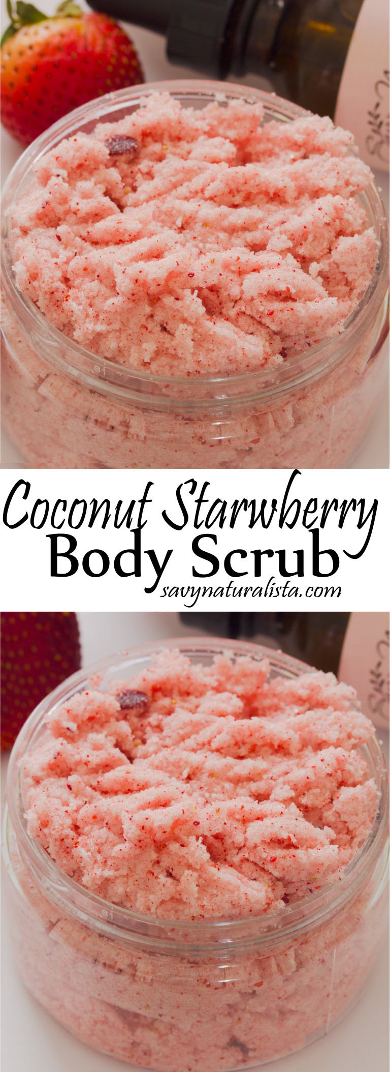 Strawberry Coconut Body Scrub Recipe - Savvy Naturalista - Strawberry Coconut Body Scrub Recipe - Savvy Naturalista -   18 diy Beauty gommage ideas