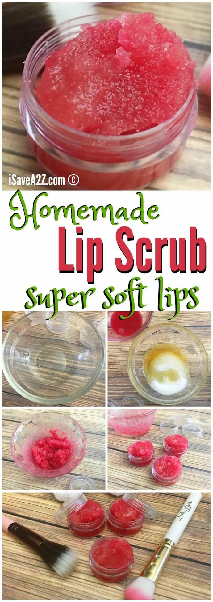 Homemade Sugar Lip Scrub Recipe for Super Soft Lips! - Homemade Sugar Lip Scrub Recipe for Super Soft Lips! -   18 diy Beauty gommage ideas