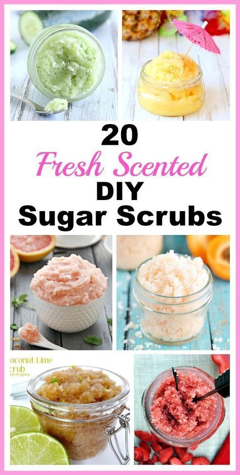 20 Fresh Scented DIY Sugar Scrubs- Perfect for Spring + Summer - 20 Fresh Scented DIY Sugar Scrubs- Perfect for Spring + Summer -   18 diy Beauty gommage ideas