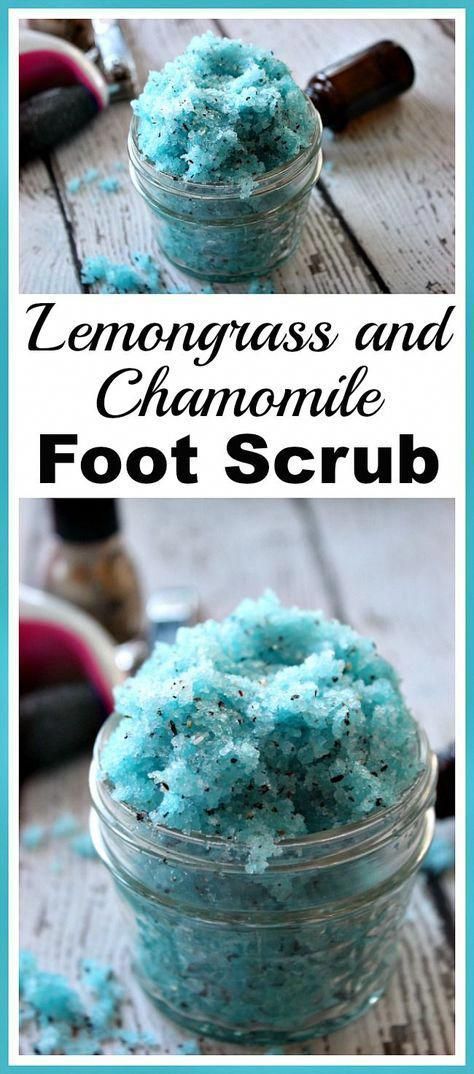 Lemongrass and Chamomile Foot Scrub- DIY Gift Idea - Lemongrass and Chamomile Foot Scrub- DIY Gift Idea -   18 diy Beauty scrubs ideas