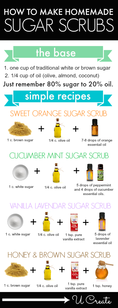DIY Sugar Scrub Recipes - U Create - DIY Sugar Scrub Recipes - U Create -   18 diy Beauty scrubs ideas