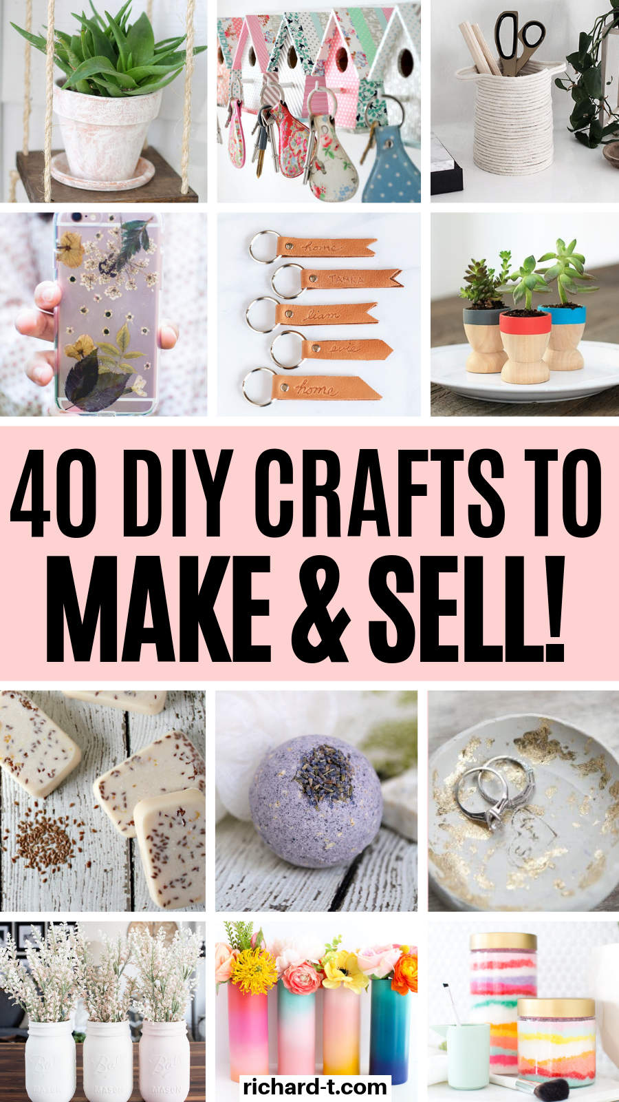 40 DIY Crafts To Make & Sell For Money - 40 DIY Crafts To Make & Sell For Money -   18 diy Crafts ideas